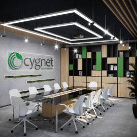 Дизайн офиса Sygnet от дизайн студии Graffit