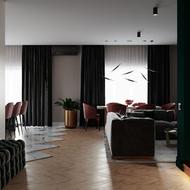 Дизайн интерьера квартиры в Тетеревке от дизайн студии Graffit