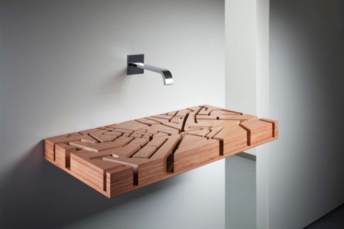 Деревянные раковины, которые создадут невероятный интерьер в ванной